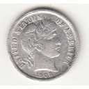 1908 - 10 Cents (Dime) Argento Dollaro Stati Uniti Dime BB++